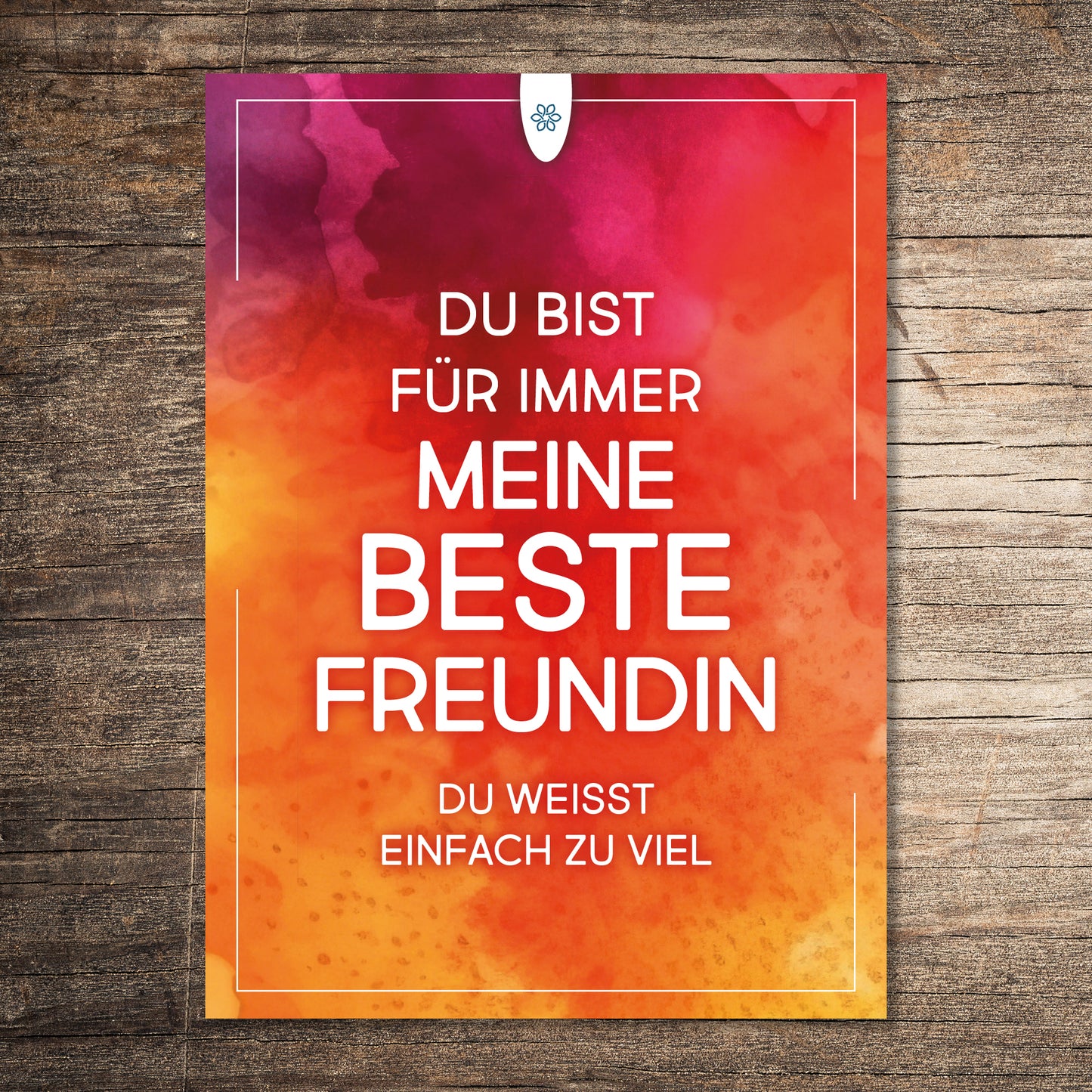 Postkarte: MEINE BESTE FREUNDIN